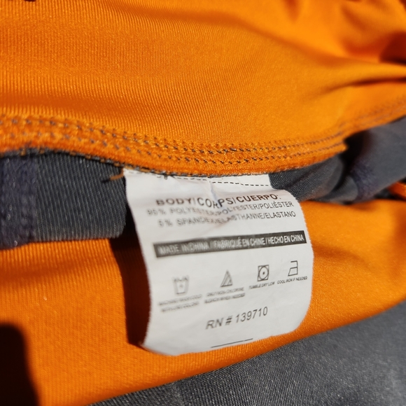 TKO size m workout leggings Grey orange - Picture 4 of 14